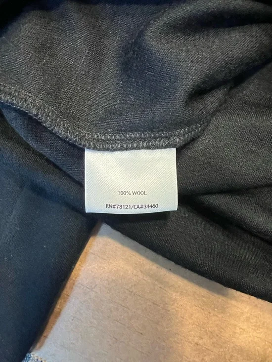 Eileen Fisher Pants Pull On Wool Black Wide Leg Size Large - Picture 6 of 10